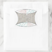 Korbkleber Rechteckiger Aufkleber (Tasche)