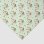 Korbkörbe für Ostern mit hellgrünem Hintergrund Seidenpapier (Ausschnitt)