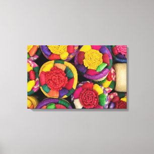 Korbkörbe Leinwanddruck