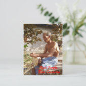 Korbmacher in Prie Khmeang Village Postkarte (Stehend Vorderseite)