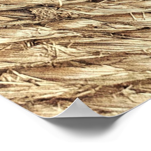 Korbmatte Poster (Ecke)