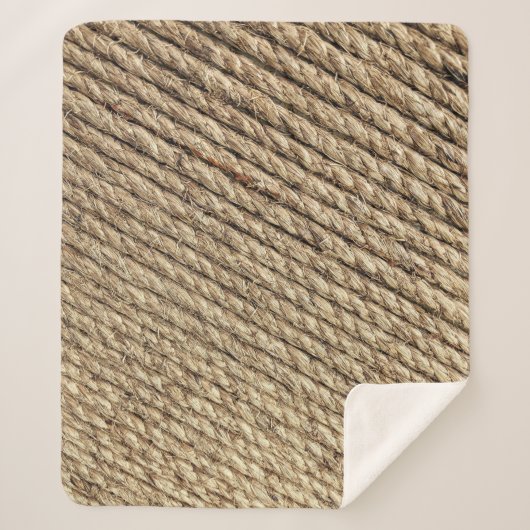 Korbmatte Sherpadecke (Vorderseite)