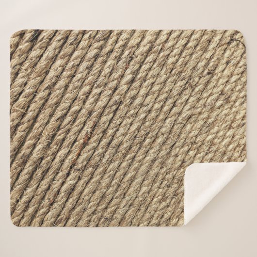 Korbmatte Sherpadecke (Vorderseite (Horizontal))