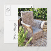 Korbmöbel Postkarte (Vorne/Hinten)