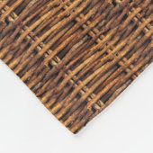 Korbmuster Fleecedecke (Ecke)