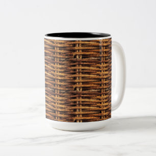 Korbmuster Zweifarbige Tasse