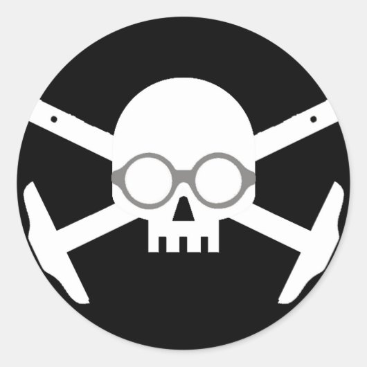 Korbu ArchBones Runder Aufkleber (Vorderseite)