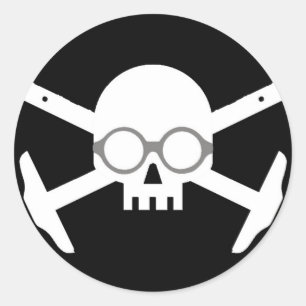 Korbu ArchBones Runder Aufkleber