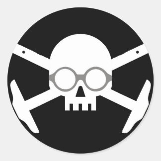 Korbu ArchBones Runder Aufkleber