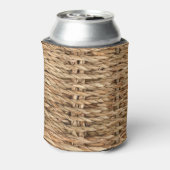 Korbweiche, hochauflösende Textur. Dosenkühler (Kanne Rückseite)