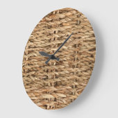 Korbweiche, hochauflösende Textur. Große Wanduhr (Winkel)