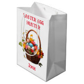 Korbweide Bunte Eier Ostereier Jagd Mittlere Geschenktüte (Rückseite Schrägansicht)