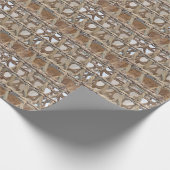 Korbweide in Braun Geschenkpapier (Ecke)