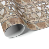 Korbweide in Braun Geschenkpapier (Rolleneckpunkt)