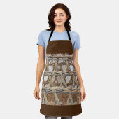 Korbweide in braun schürze (Getragen)