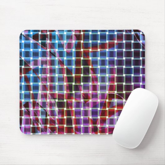 Korbweide in dunkelrosa, lila, blauen Tönen... Mousepad (Mit Mouse)
