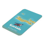 Korčula Kroatien Karte Magnet (Linke Seite)