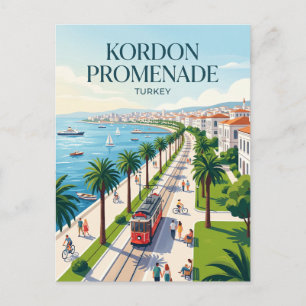 Kordon Promenade Türkei Postkarte