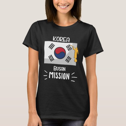 Korea Busan Mormon LDS Mission Missionary T-Shirt (Vorderseite)