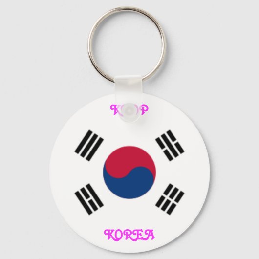 KOREA Button Style Key Chain Schlüsselanhänger (Vorderseite)