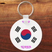 KOREA Button Style Key Chain Schlüsselanhänger (Vorderseite)