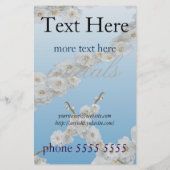 Korea Cherry Blüten Weiß Flyer (Hinten)