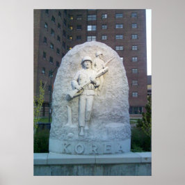 Korea-Denkmal im Buffalo Naval Park Poster