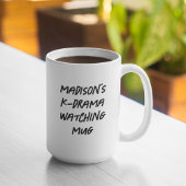 Korea Drama Watching Personalisiert Zweifarbige Tasse