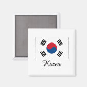 Korea Flag Design Magnet (Vorderseite/Rückseite)