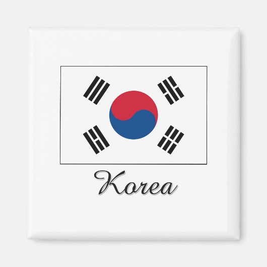 Korea Flag Design Magnet (Vorne)