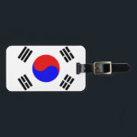 Korea-Flagge Gepäckanhänger<br><div class="desc">Korea-Flagge</div>