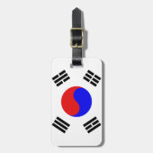 Korea-Flagge Gepäckanhänger (Vorderseite vertikal)