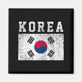 Korea-Flagge Magnet (Vorne)