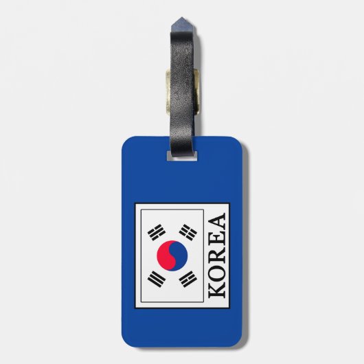 Korea Gepäckanhänger (Rückseite vertikal)