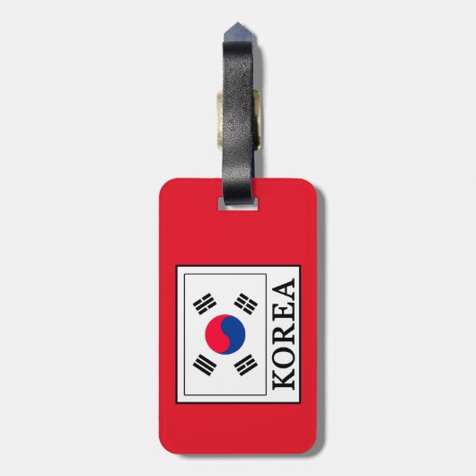 Korea Gepäckanhänger (Rückseite vertikal)