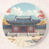Korea ist ein alter königlicher Palast-Image-Unter Getränkeuntersetzer (Vorne)