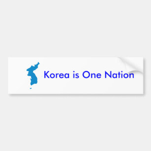 Korea ist eine Nation Autoaufkleber