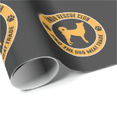 Korea Jindo Dog Rescue Pet Adoption Shelter Care Geschenkpapier (Rolleneckpunkt)