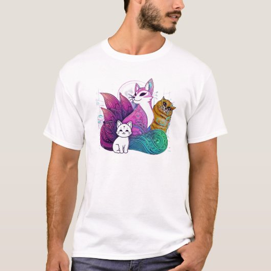 Korea Katzen T-Shirt (Vorderseite)
