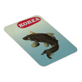 Korea Koi Vintages Reiseplakat Magnet (Rechte Seite)