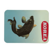 Korea Koi Vintages Reiseplakat Magnet (Horizontal)