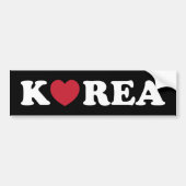 Korea Liebe Heart Autoaufkleber (Vorne)