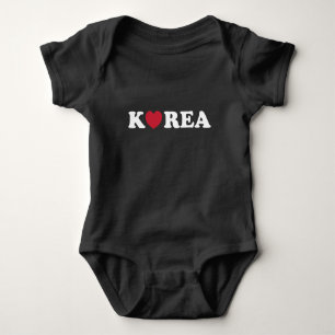 Korea Liebe Heart Baby Bodysuit Strampler