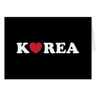 Korea Liebe Heart Card