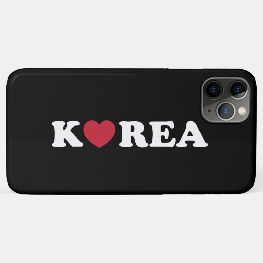 Korea Liebe Heart Case-Mate iPhone Case (Rückseite (Horizontal))