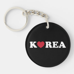 Korea Liebe Heart Keychain Schlüsselanhänger