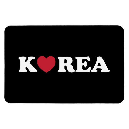Korea Liebe Heart Magnet (Horizontal)