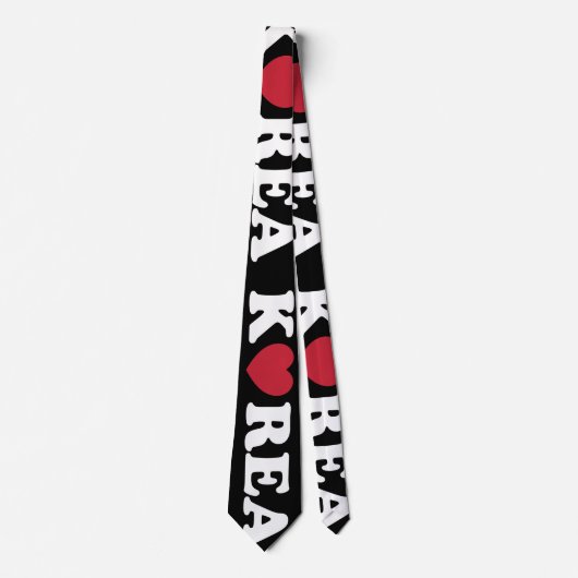 Korea Liebe Heart Neck Tie Krawatte (Vorderseite)