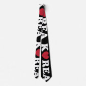 Korea Liebe Heart Neck Tie Krawatte (Rückseite)