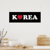 Korea Liebe Heart Poster (Küche)